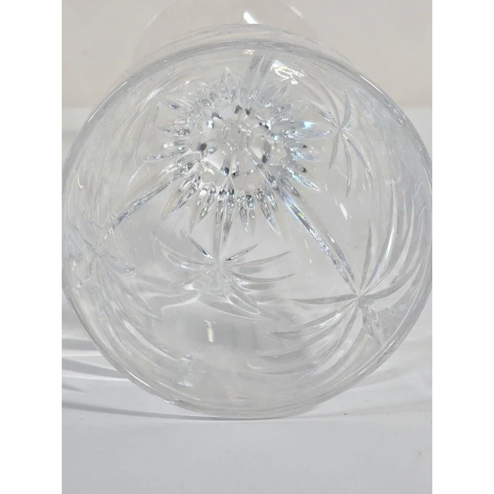 Godinger Shannon Crystal South Beach PALM TREE Wine Water Goblet Glass
